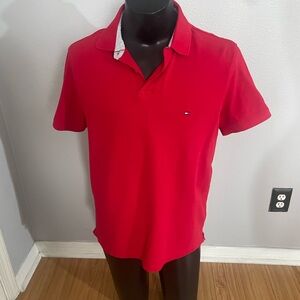 Tommy Hilfiger Men's Red Polo Shirt 
Great used condition- 22 inches pit to pit